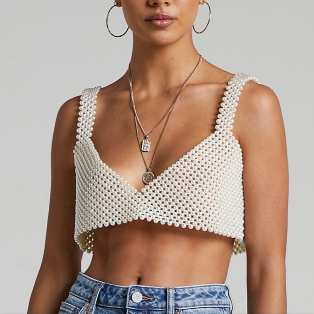 Peggy Crop top in Pearl - Picture 7 of 17